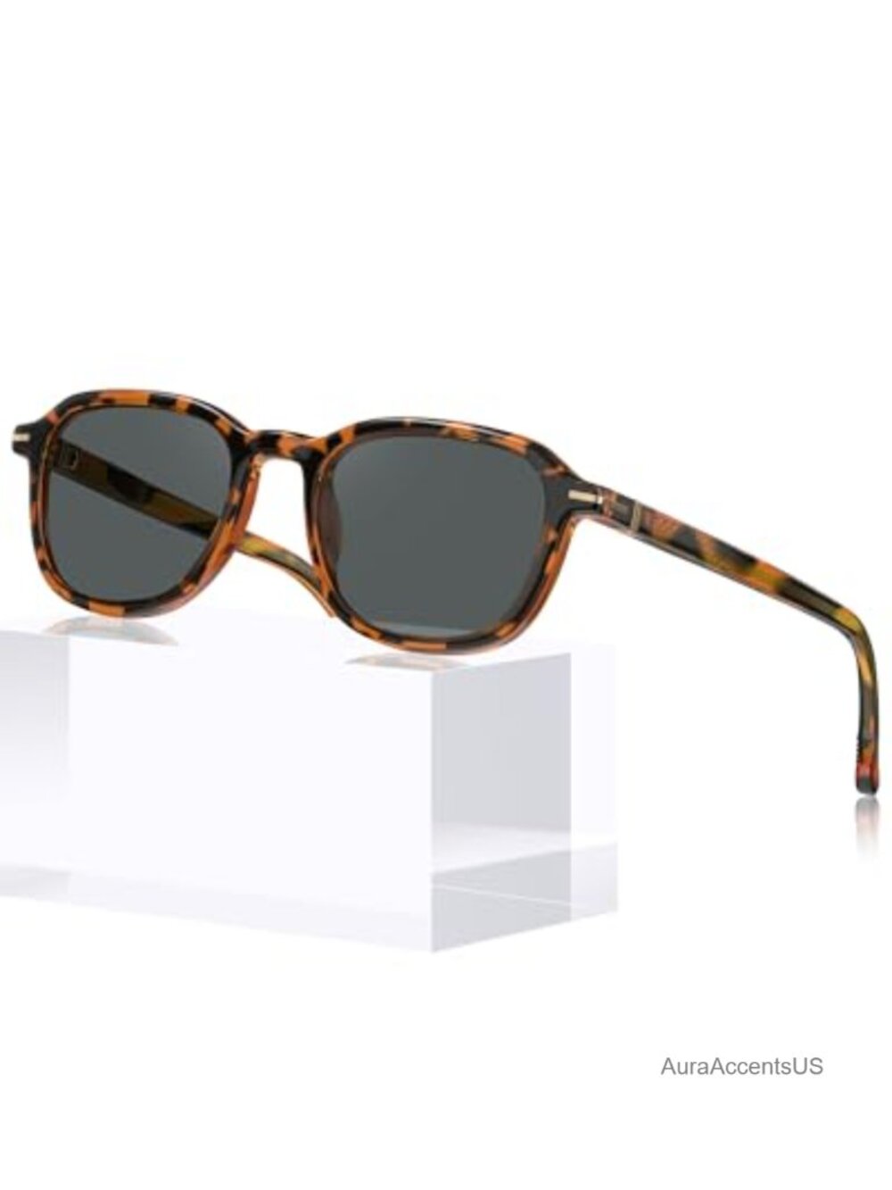 Polarized Square Geometric Acetate Sunglasses UV Protection Driving Golf